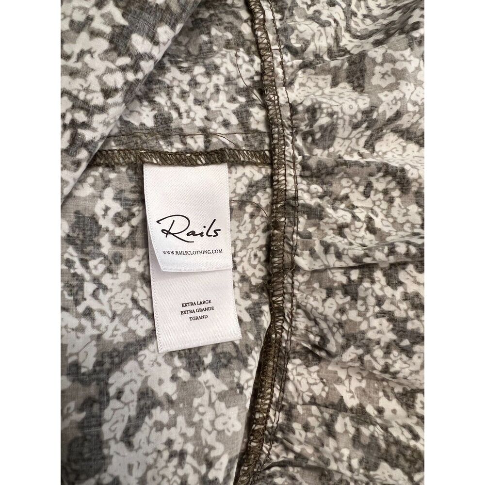 Rails Olive Floral Rumi Smocked Dress XL - Picture 14 of 14